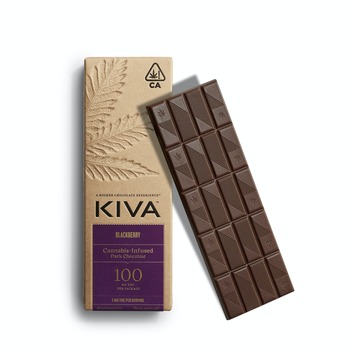 Kiva Blackberry Dark Chocolate Bar