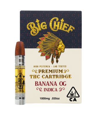 Big Chief THC Cartridge 1G - Banana OG