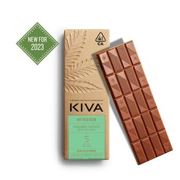 Kiva Mint Irish Cream Milk Chocolate Bar