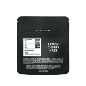 - LEMON CHERRY HAZE- 3.5G Black Label Mylar