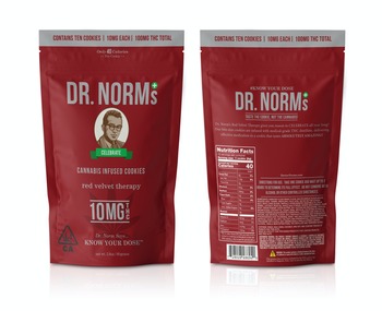 Dr. Norm’s- Red Velvet Cookies 10mg Bag SATIVA
