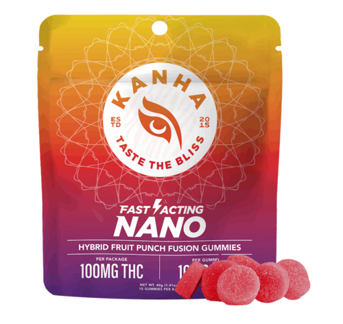 NANO | Fruit Punch Fusion Gummies | 100mg | 10ct | 10mg/ea