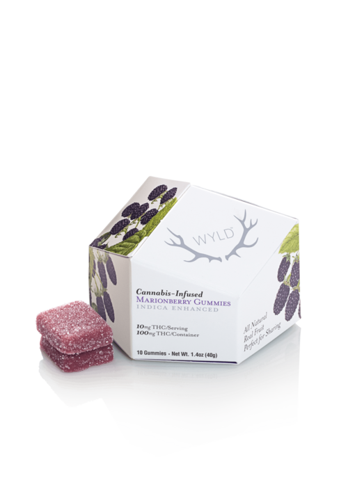 Marionberry Indica Enhanced Gummies | 100mg | 10ct | 10mg/ea