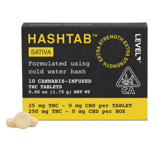 HASHTAB | Sativa Tablets 25:1 THC:CBD | 250mg | 10ct | 25mg/ea (CA)