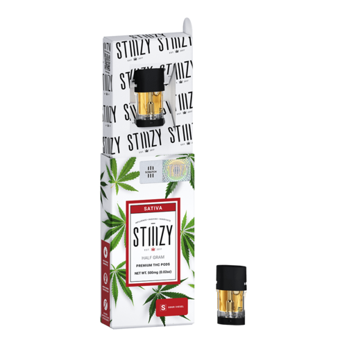 Vape Cartridge - SOUR DIESEL .5G Original THC Pod - STIIIZY