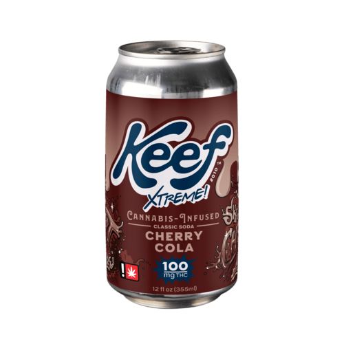 Keef Classic Soda Xtreme Cherry Cola | Carbonated | 100mg | 12fl oz
