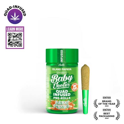 Jeeter | Island Papaya | Quad-Infused Minis | 0.5g each | 5pk