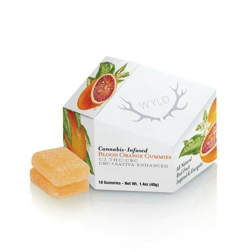 Blood Orange 1:1 THC:CBC Sativa Enhanced Gummies | 100mg | 10ct | 10mg/ea